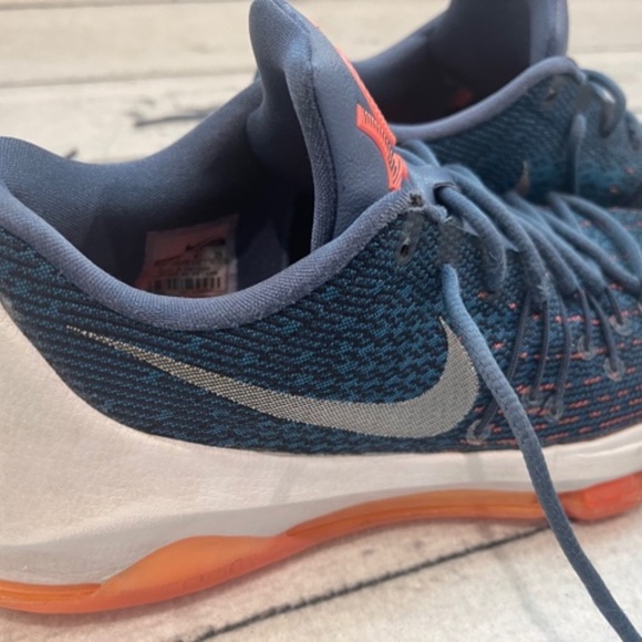 KD Nike Shoes Women’s Size 8 Kevin Durant Basketball VIII Ocean Fog Used - Picture 10 of 11